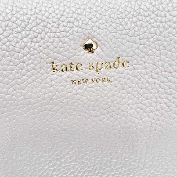 KATE SPADE NEW YORK — LARCHMONT AVENUE EVANGELIE SATCHEL BAG, SOFT LIMESTONE - Picture 13 of 13